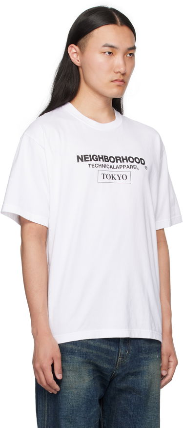 Тениска Neighborhood Neighborhood N.H SS-16 Graphic T-Shirt Бяло | 251PCNH-ST16, 1