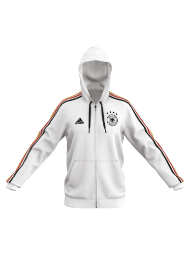 Суитчър adidas Originals DFB DNA FZ HOODIE Бяло | iu2084