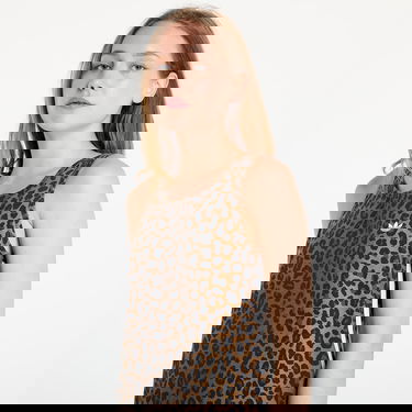 Pокля adidas Originals Originals Leopard Print Tank Dress Кафяво | KA2677, 1