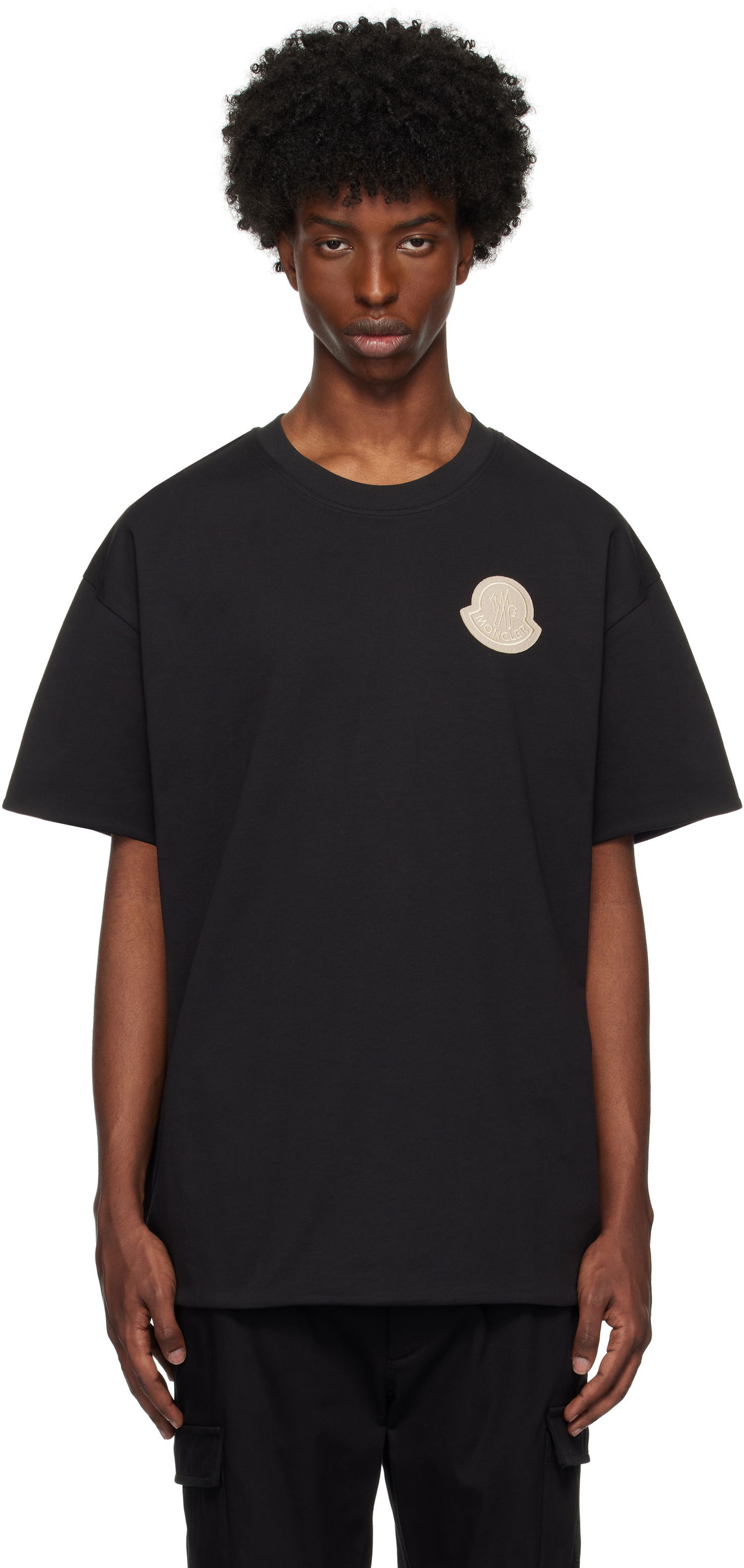 Тениска Moncler Logo Reversible T-Shirt Черно | J20918C0003383927, 0