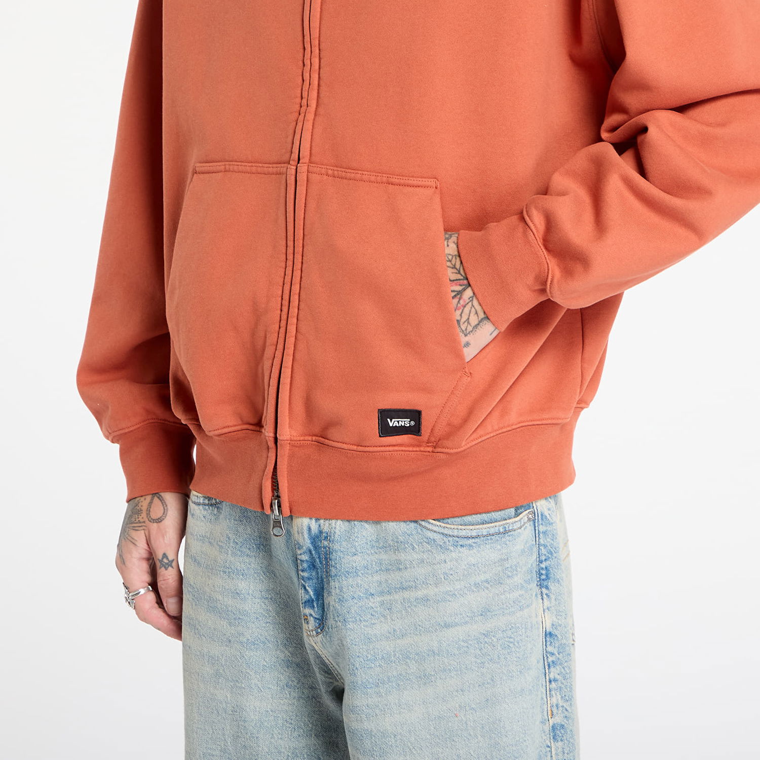 Суитчър Vans Sweatshirt LX Zip Hoodie Оранжево
 | VN000P98Y7X1, 1