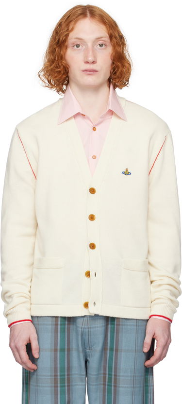 Пуловер Vivienne Westwood Vivienne Westwood Alex Cardigan Бяло | 27010014-Y0018-AAA-, 0