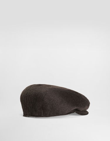 Шапка с козирка Dolce & Gabbana Dolce & Gabbana Wool and Llama Flat Cap Кафяво | GH587AFU2PXM0682, 1