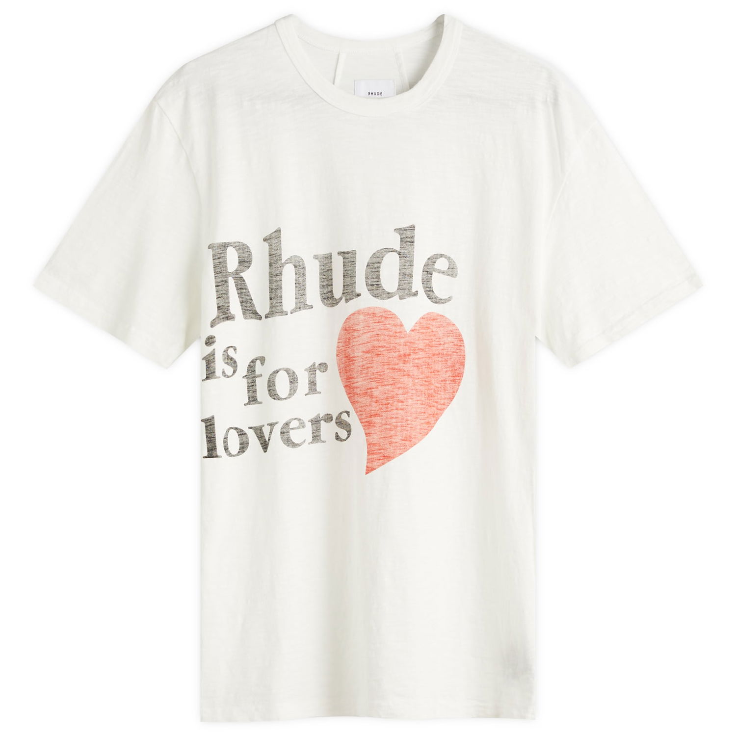 Тениска Rhude Lovers Short Sleeve T-Shirt, Size Large Бяло | RHSS25TT240120053, 1