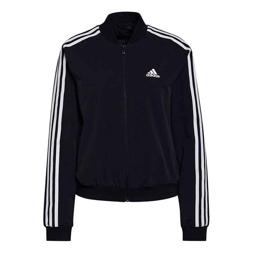 Яке бомбър adidas Originals Striped Long Sleeve Training Jacket Черно | GS1352, 0