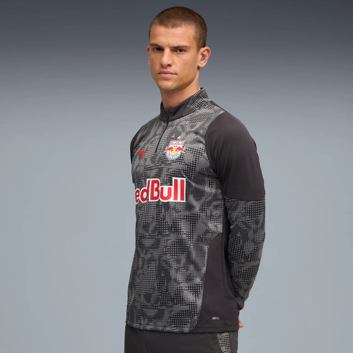 Тениска Puma Red Bull Salzburg Training 1/4 Zip Top Черно | 781755-17, 1