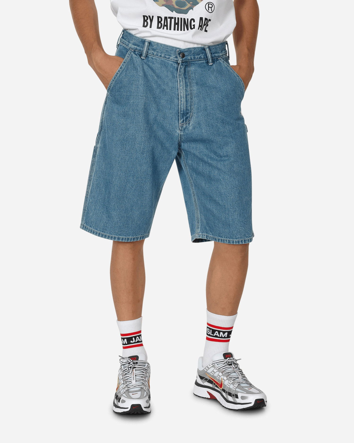 Къси панталони BAPE Painter Shorts Синьо | 1J30151003 LIGHTINDIGO, 0