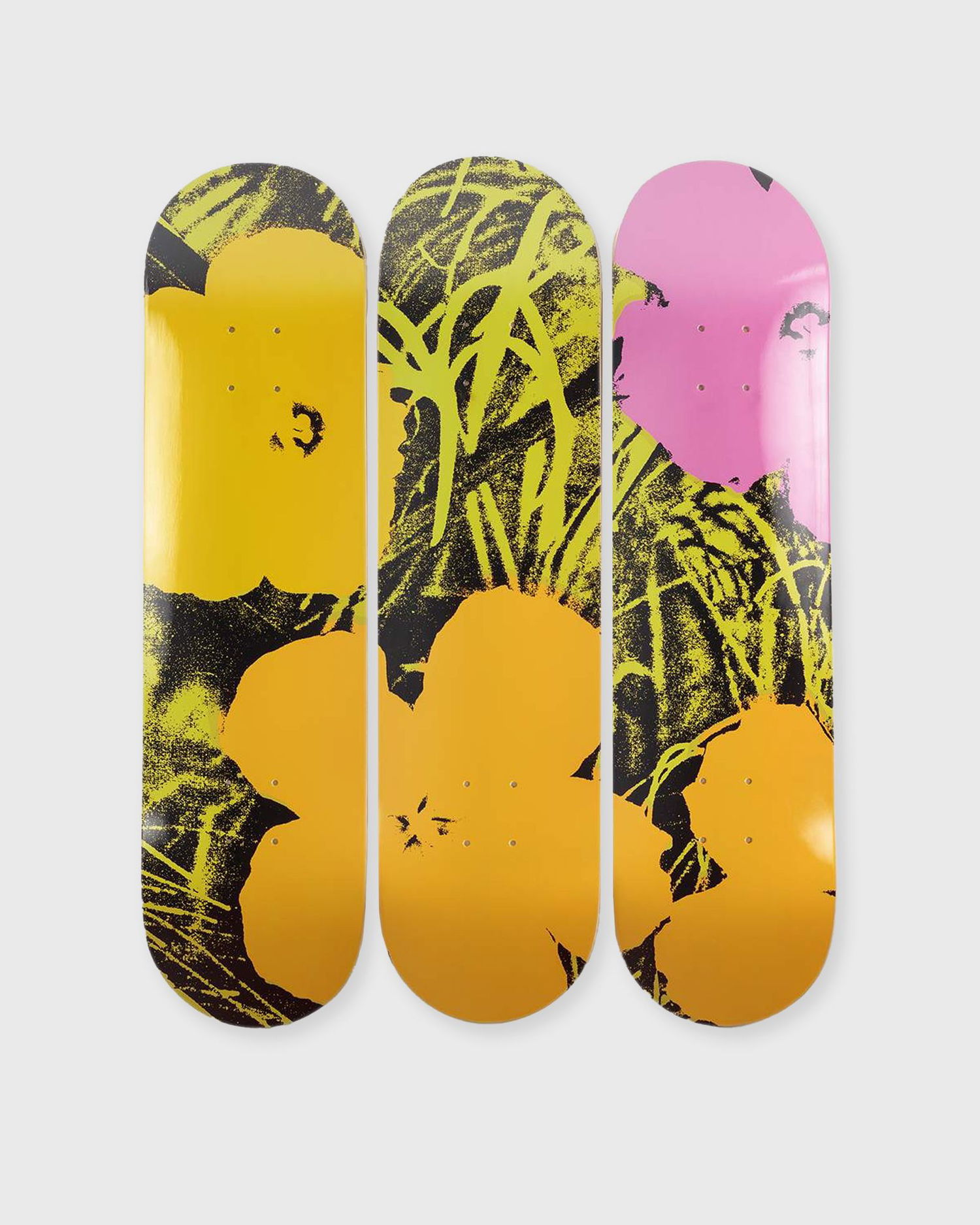Flexstyle The Skateroom Andy Warhol Flowers Deck Жълто | 5407006111658, 0