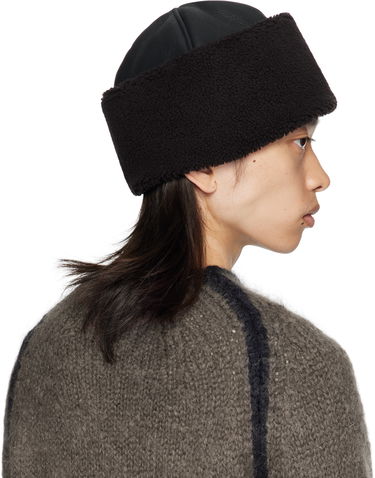 Шапка OUR LEGACY Our Legacy Blizzard Faux-Fur Trapper Hat Черно | A4258BD, 2