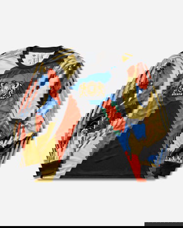 Фланелка adidas Originals Originals x Brain Dead Abstract Print Long-Sleeve Jersey Многоцветен | JY7958, 4