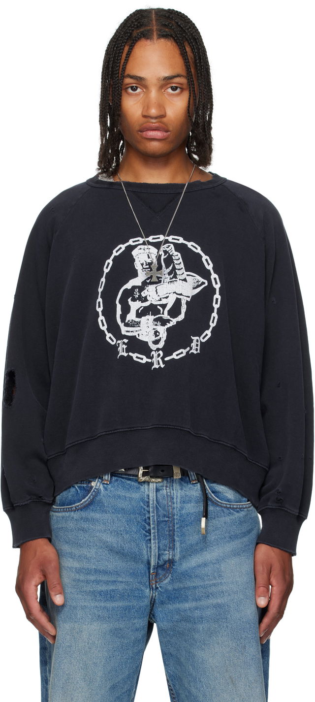 Enfants Riches Déprimés En Chaine Raglan Crewneck Sweatshirt