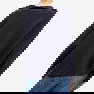Пуловер Max Mara Weekend by Knitted V-Neck Jumper Size Large Синьо | 2425366152600-8, 3