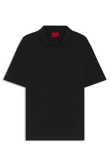 Поло тениска BOSS Relaxed Fit Stretch Cotton Pique Polo Shirt Черно | 50542770, 0