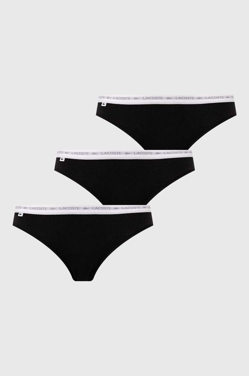 гащички Lacoste Lacoste 3-Pack Panties Черно | 8F1338
