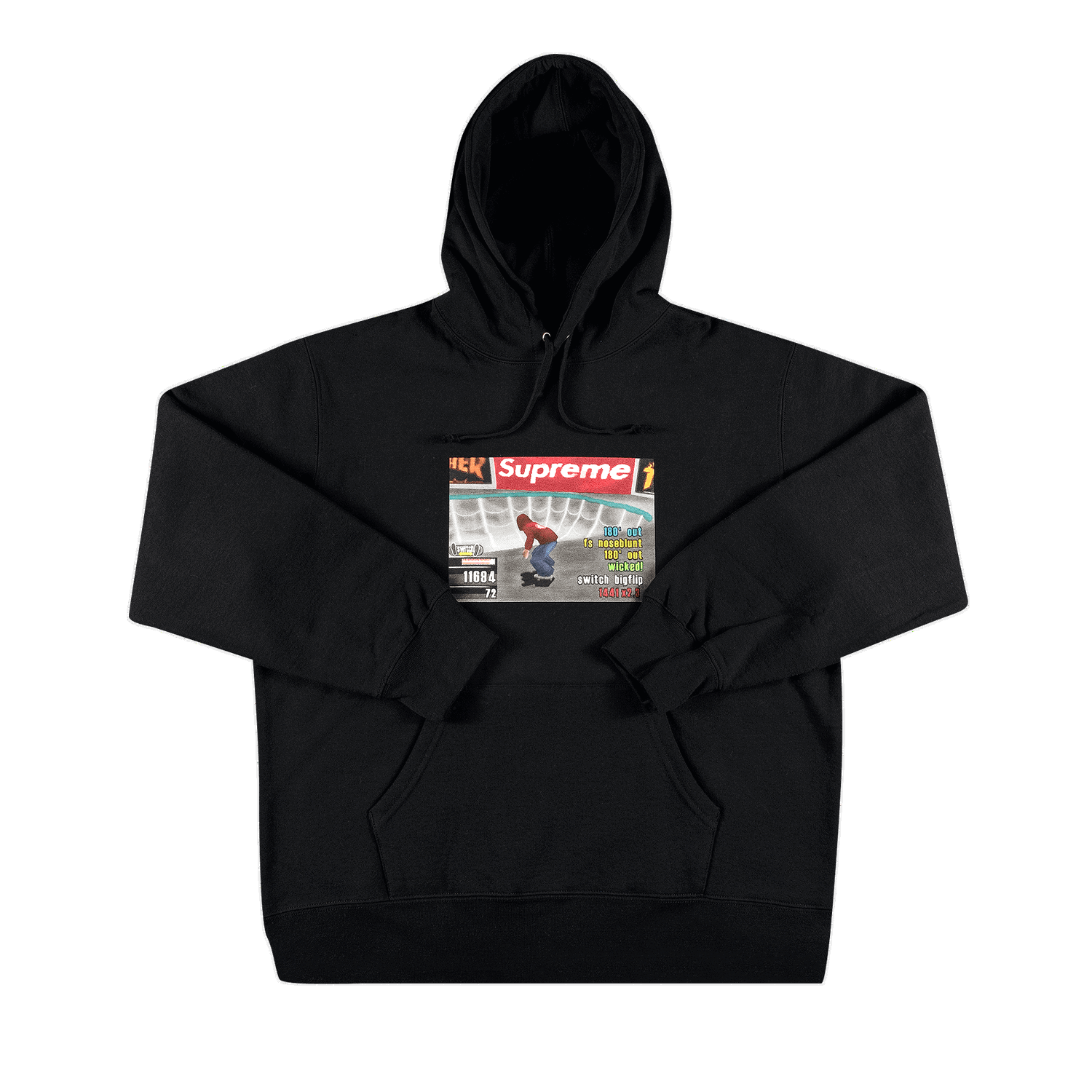 Суитчър Supreme Thrasher x Hooded Sweatshirt Черно | FW21SW98 BLACK, 0