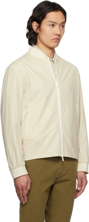Яке бомбър BOSS BOSS Slim-Fit Bomber Jacket Бежово | 50539477, 1