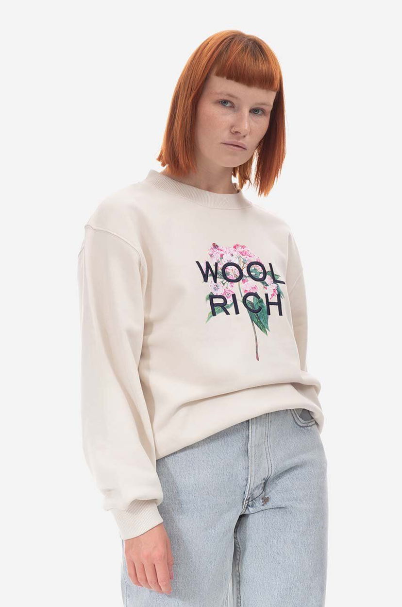 Суитчър WOOLRICH Mountain Laurel Sweatshirt Бежово | CFWWSW0107FRUT3164