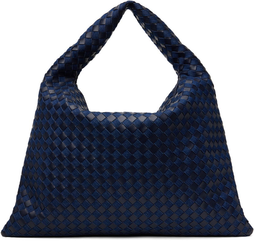 Чанта през рамо Bottega Veneta Large Hop Bag Тъмно синьо | 795949 V48V1