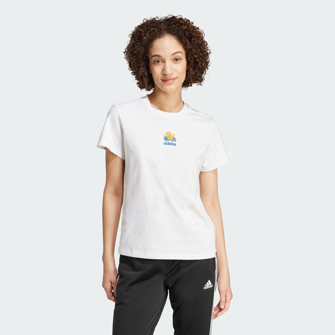 Тениска adidas Performance Soft Graphic T-Shirt Бяло | IW2749, 0
