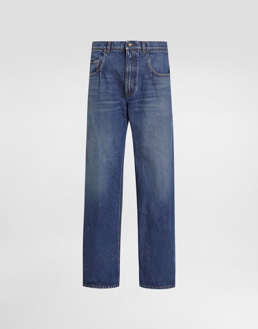Дънки Dolce & Gabbana Dolce & Gabbana Straight Leg Jeans 46 Синьо | GP0Q8DG8NZ9S9001