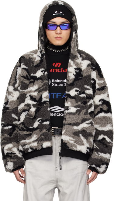 Яке бомбър Balenciaga Balenciaga Ski Zip-Up Fleece Hoodie Многоцветен | 809469-TPQ11-1240, 0
