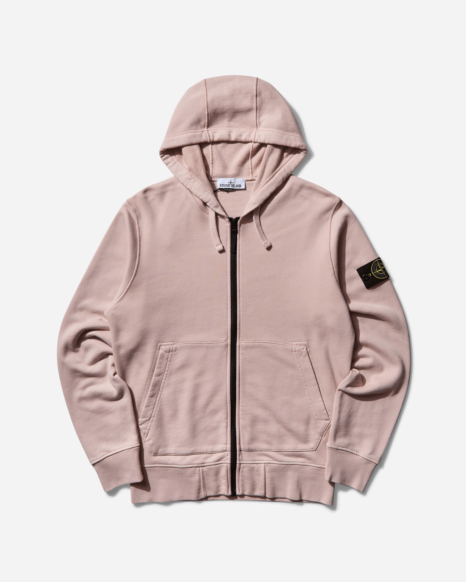 Суитчър Stone Island Garment Dyed Zip Up Hoodie Розово | K1S15-6100042-S0051 V0082, 1