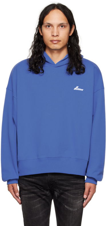 Суитчър We11done We11done Lettering Symbol Hoodie Синьо | WD-TH3-22-840-U-BL, 0