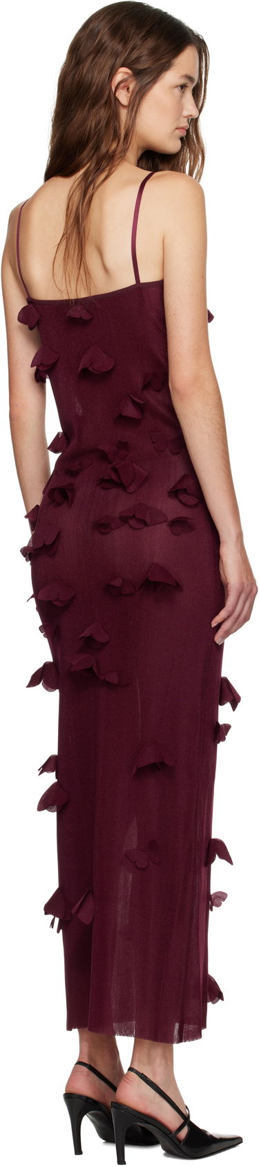 Pокля Coperni Coperni Butterflies Techno Midi Dress Бургунди | COPML166Y3015, 2