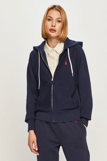 Суитчър Polo by Ralph Lauren Blend Logo Embroidery Hoodie Тъмно синьо | 211794396003, 0