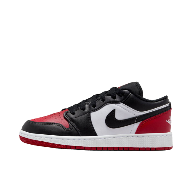 Jordan 1 Low Bred Toe 2.0 (GS)