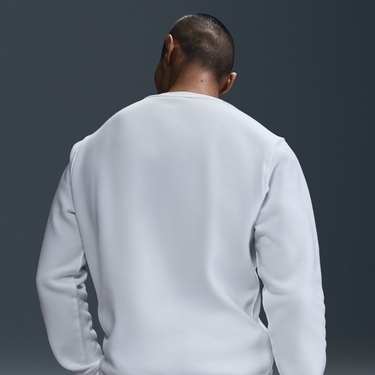 Пуловер Nike Nike Club Fleece Crewneck Sweatshirt Бяло | FN3886-100, 3
