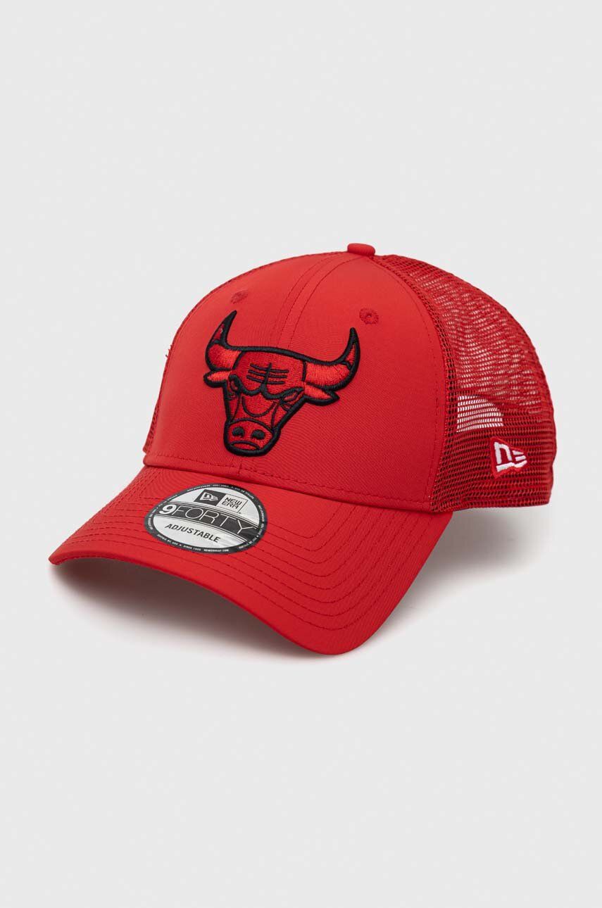 Шапка с козирка New Era HOME FIELD CHICAGO BULLS 9FORTY TRUCKER Cap Червено | 60298608.FDR, 0