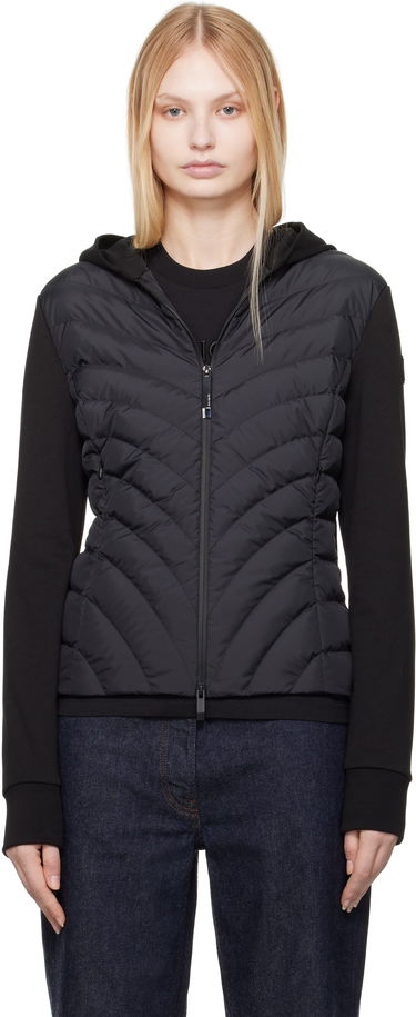 Суитчър Moncler Moncler Zip Up Hooded Down Cardigan Черно | K10938G00020809KZ, 0