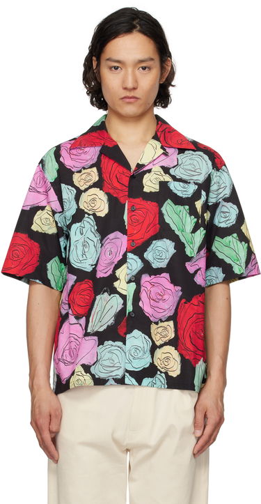 Риза Marni Marni Orion Print Bowling Shirt Черно | CUMU0213A5 UTC506, 0