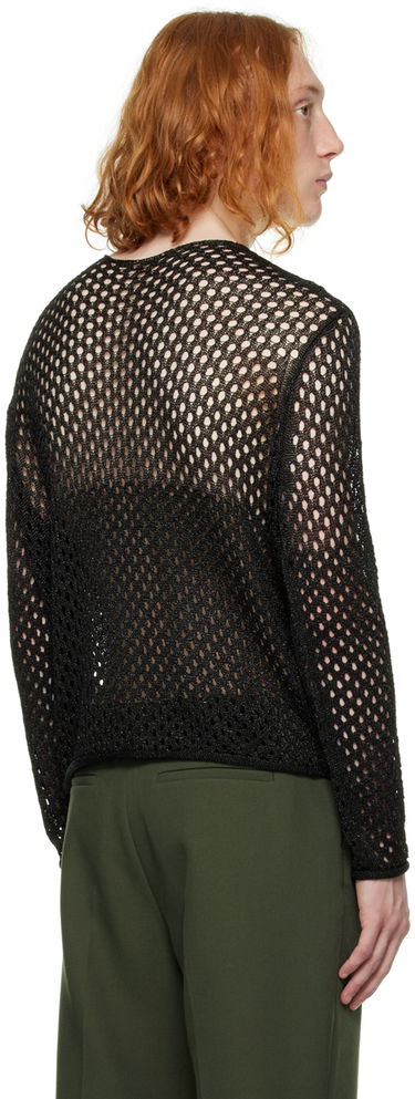 Пуловер Dion Lee Metallic Long Sleeve Sweater Черно | C7107F22, 2
