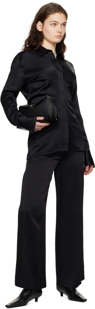 Риза TOTEME TOTEME Slouch Waist Button-Down Shirt Черно | 251-WRT4282-FB0344, 3