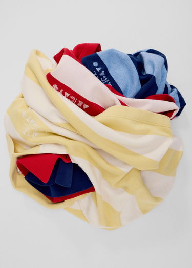 Пуловер AXEL ARIGATO Frey Striped Long-sleeved Polo Sweater Многоцветен | A3315003, 9