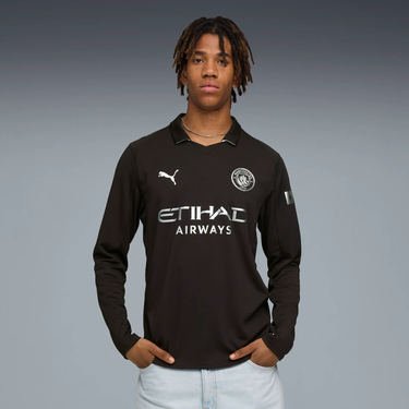 Фланелка Puma Manchester City Away Replica Jersey LS 2025/26 Черно | 780351-02, 1