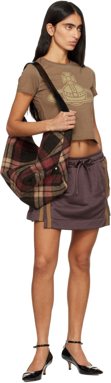 Пола Vivienne Westwood Vivienne Westwood Striped Cheerleader Miniskirt Лилаво | 1J01000I-J00A2-, 3