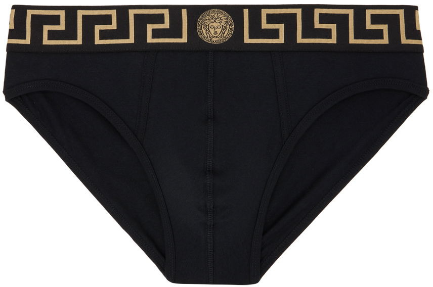 гащички Versace Two-Pack Greca Border Briefs Черно | AU10180_1A10011, 0