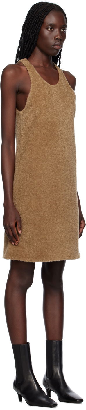 Pокля TOTEME TOTEME Scoop Neck Midi Dress Кафяво | 233-6037-262, 1
