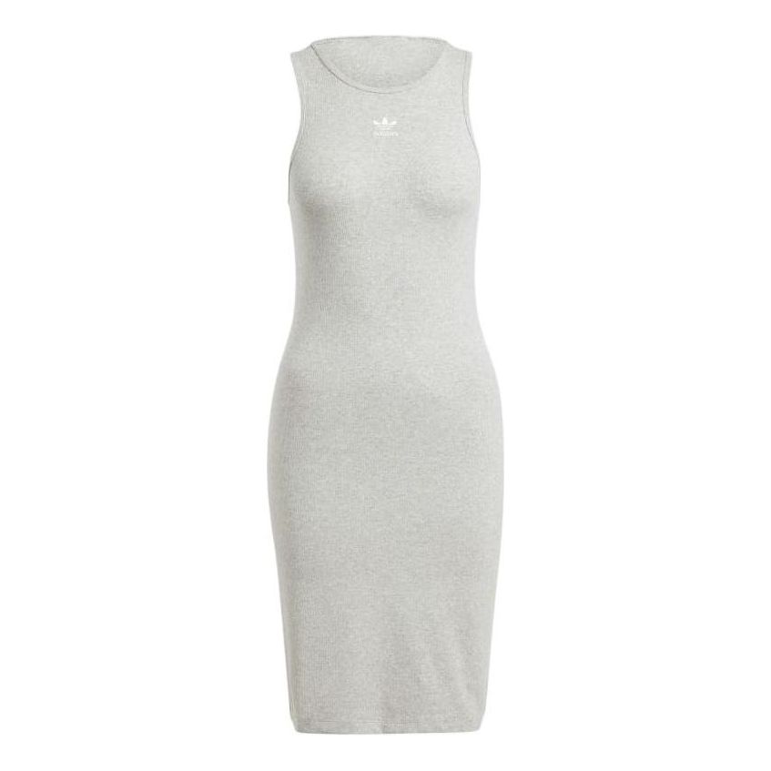 Pокля adidas Originals Essentials Rib Tank Dress Сиво | IR5923, 0