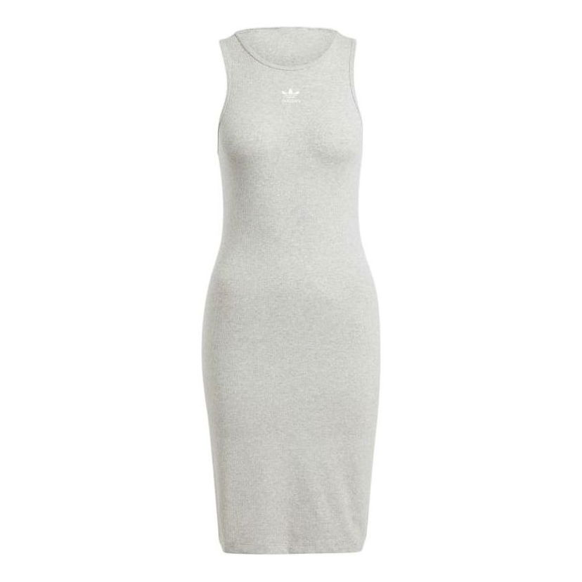 Pокля adidas Originals Essentials Rib Tank Dress Сиво | IR5923