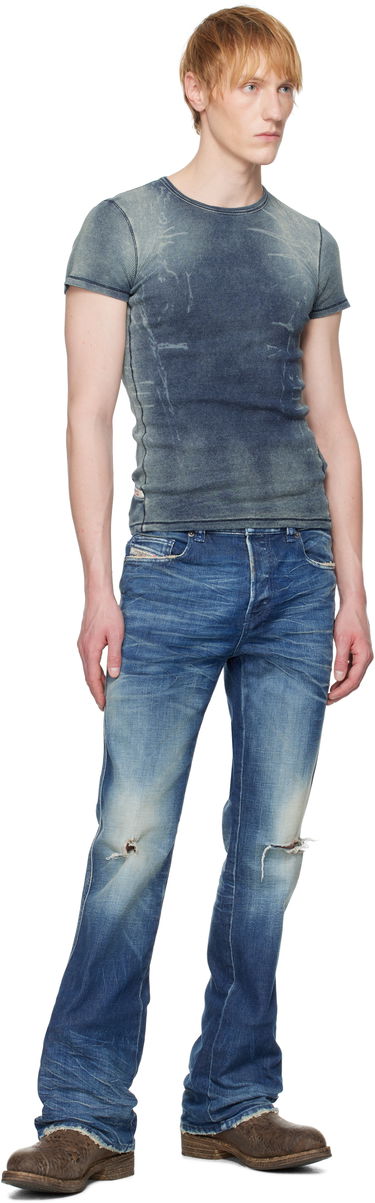 Тениска Diesel Diesel T-Hans Slim Fit T-Shirt Синьо | A17994-0HJBE-01, 3