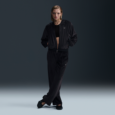Суитчър Nike Sportswear Chill Knit Velvet Full-Zip Hoodie Черно | HJ0954-010, 2