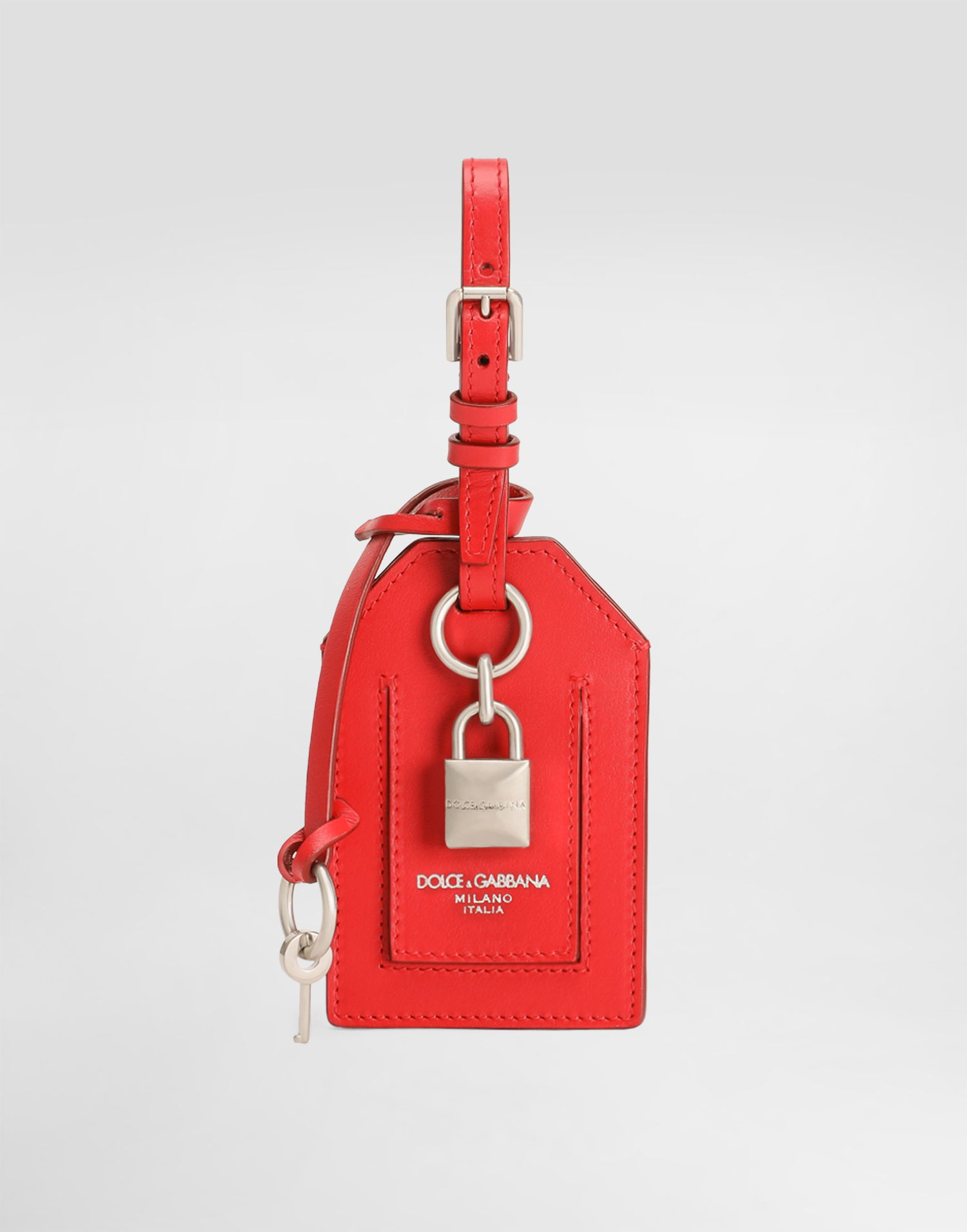 Ключодържатели Dolce & Gabbana Dolce & Gabbana Calfskin Luggage Tag with Lock Червено | BP3417AV89387124, 0