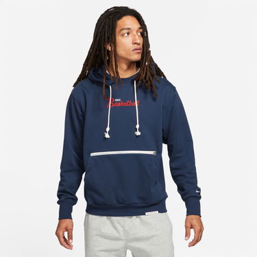Суитчър Nike Dri-Fit Standard Issue Pullover Hoodie Тъмно синьо | DA5942-419, 0