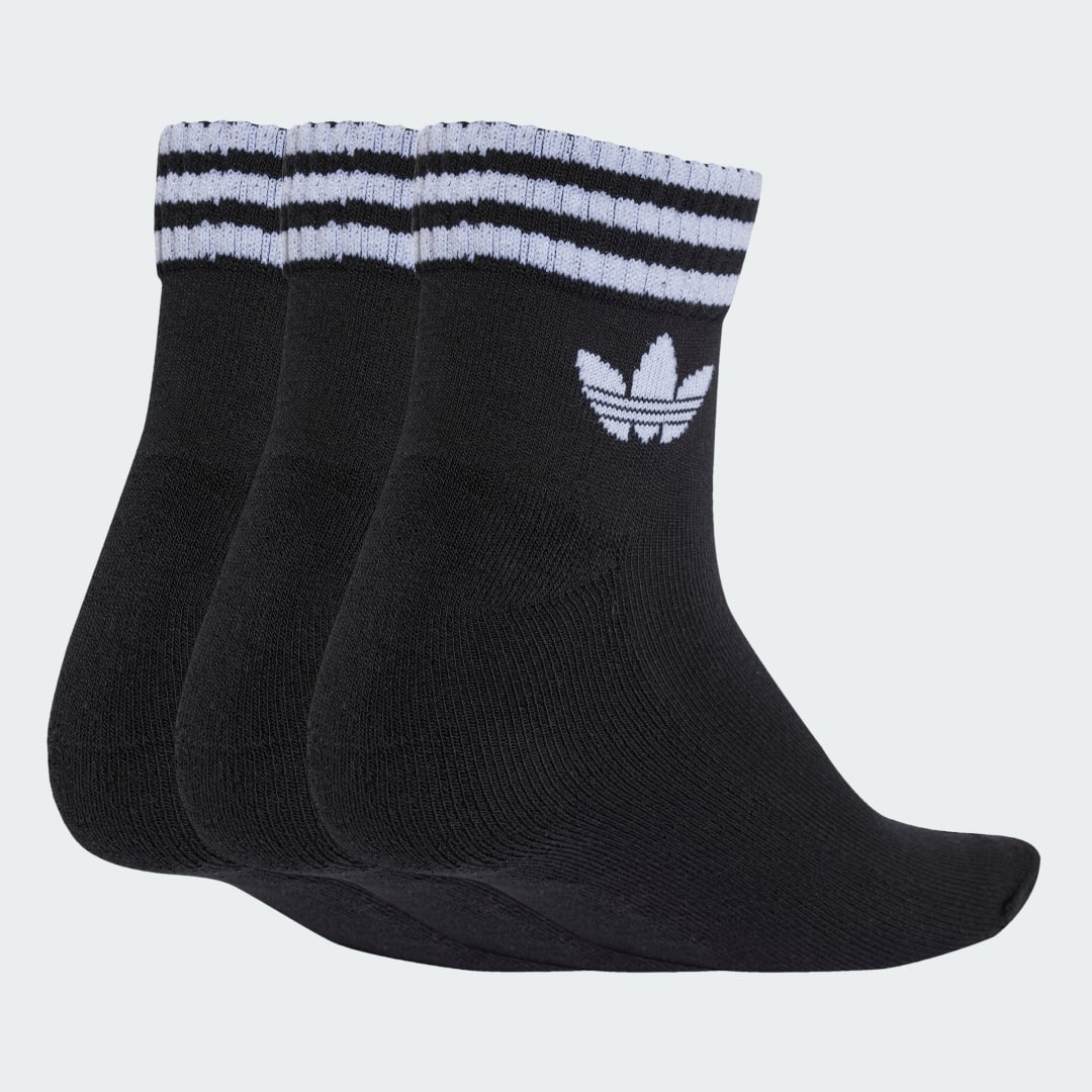 Чорапи adidas Performance 3-Stripes Ankle Socks - 3 Pairs Черно | JV7436, 0
