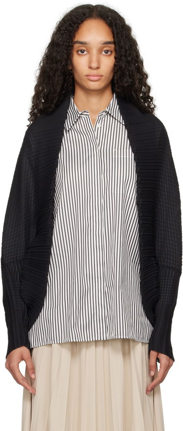 Пуловер Max Mara Women's Pleated Open Front Shrug Черно | 2424736211600, 0