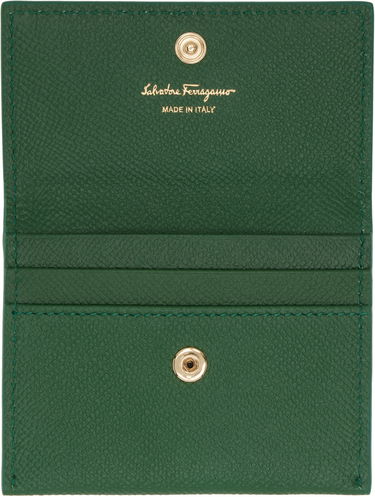 Портфейл FERRAGAMO Salvatore Ferragamo Gancini Compact Bifold Wallet Зелено | 779903, 2